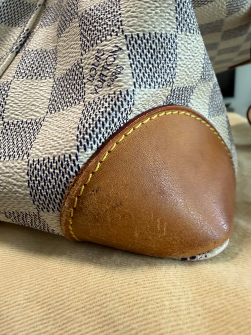 Louis Vuitton Hampstead PM Damier Azur Tote Bag | CheckCheck COA Included - Picture 13 of 16
